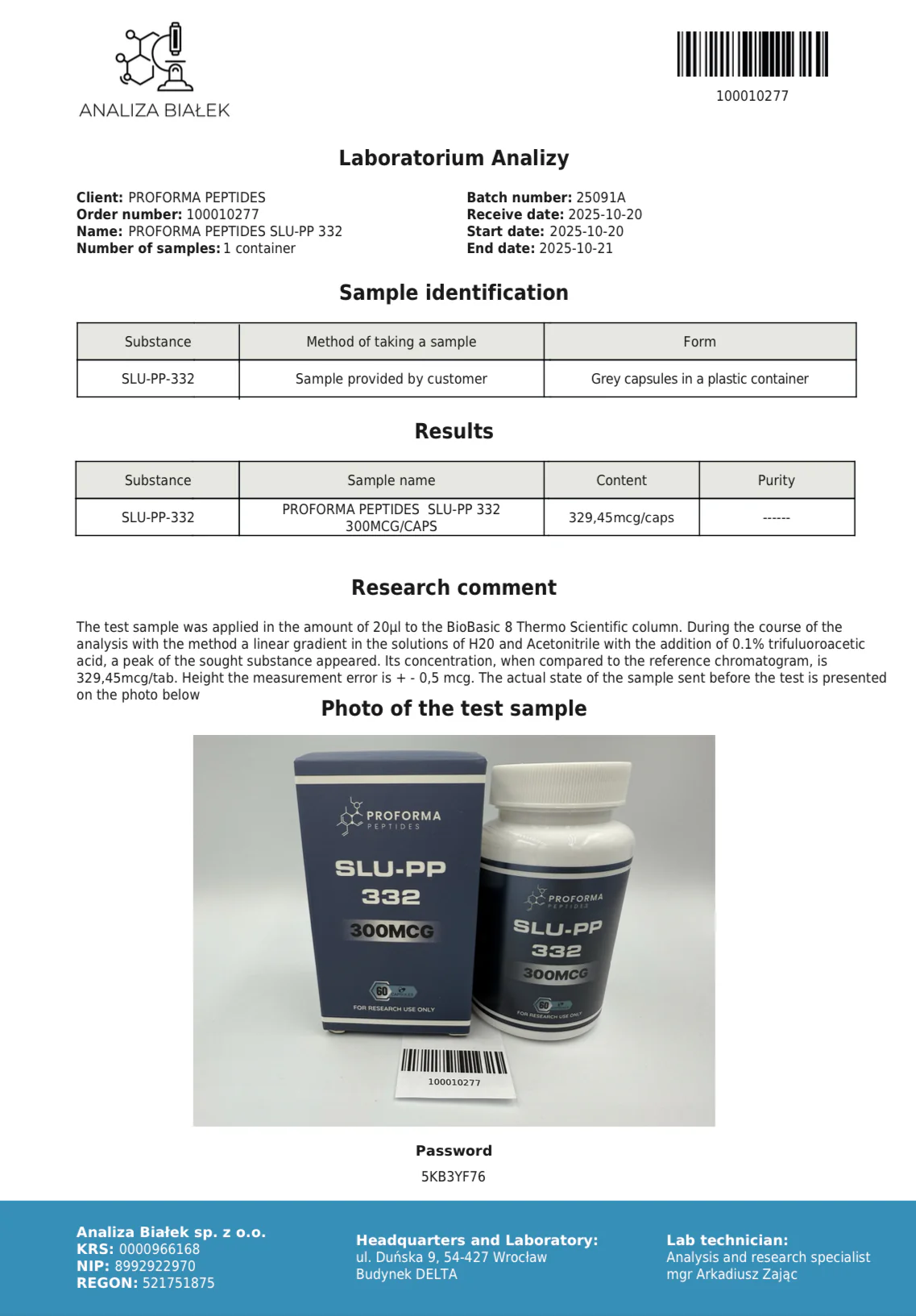 SLU-PP 332 300mcg Capsules - Image 3