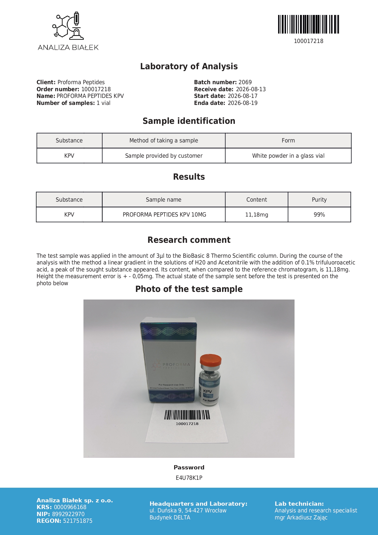 KPV 10mg - Image 2